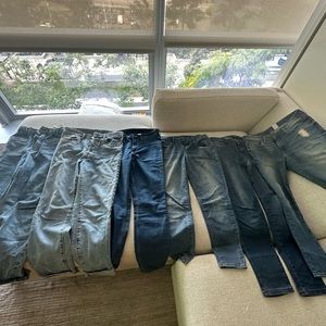 Denim jeans bundle of 6 Zara incity etc
